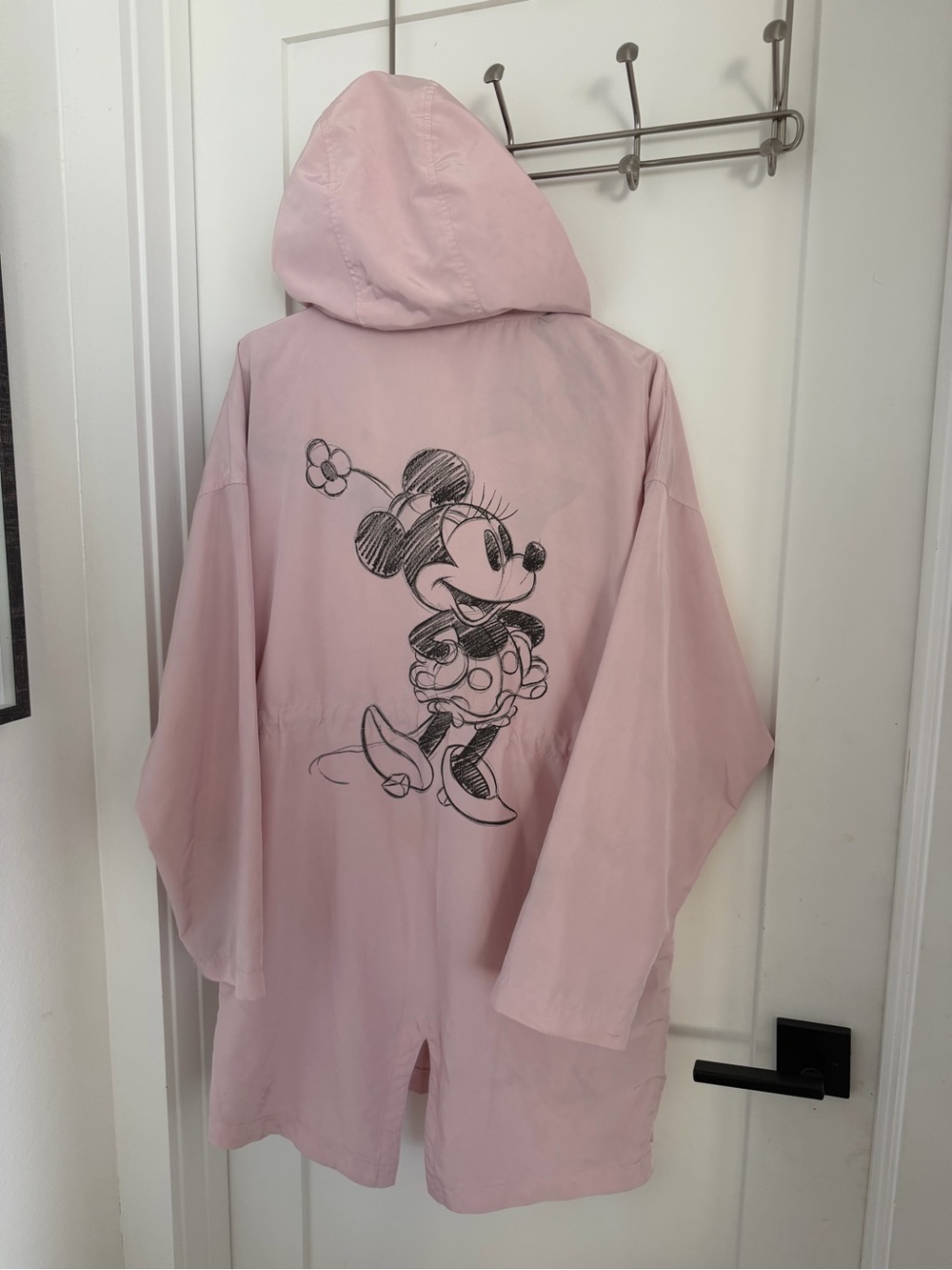 Disney Minnie Mouse Love & Kindness Pink Parka Jacket Womens M